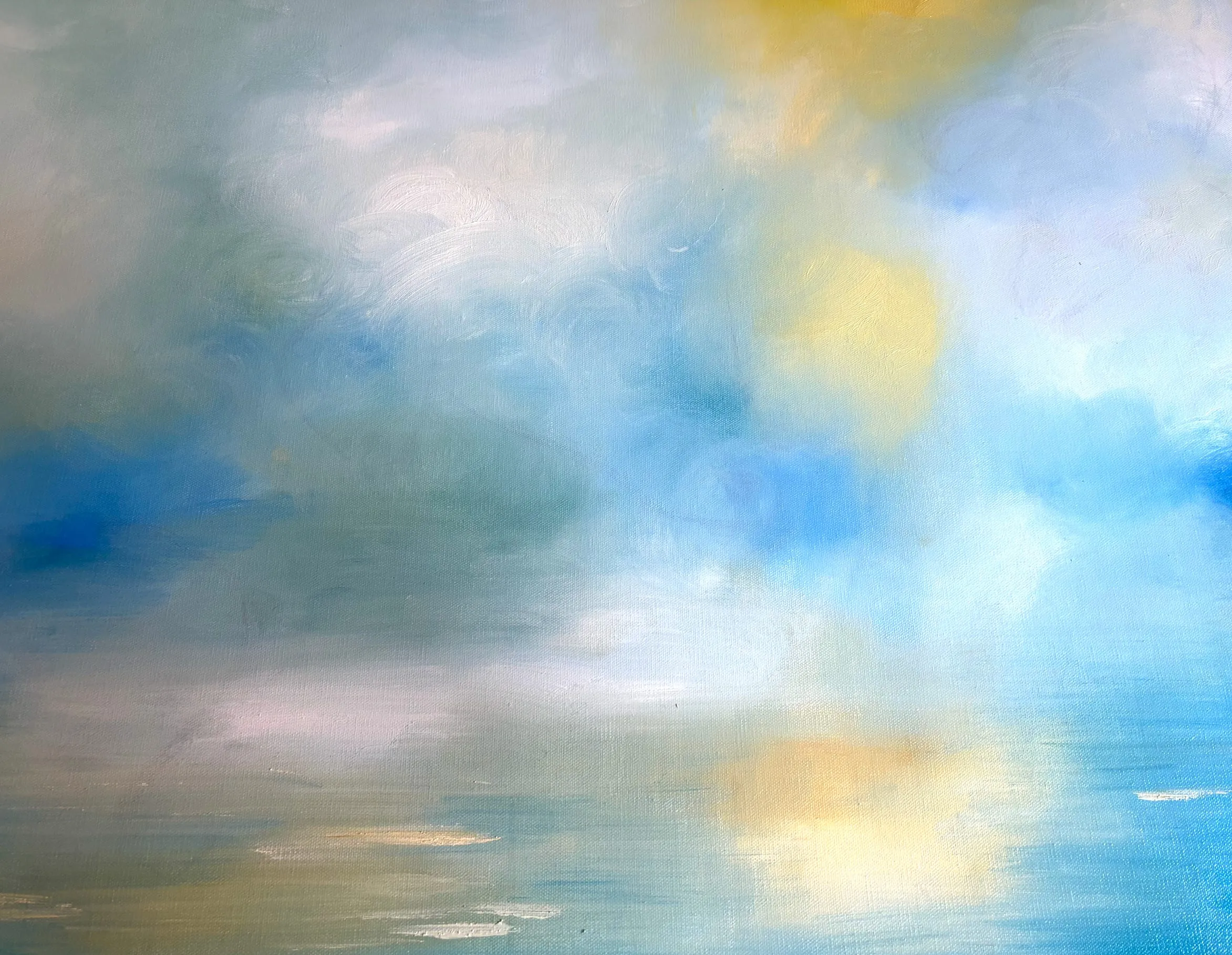 Into the Blue — a boat on open water under a wide blue sky