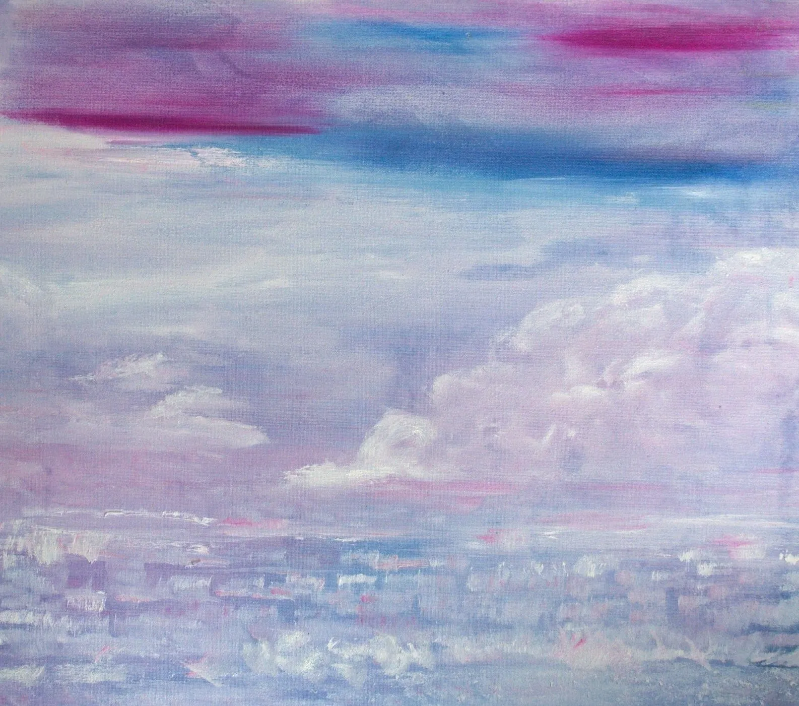 Purple Coast — a coastline in deep violets and blues